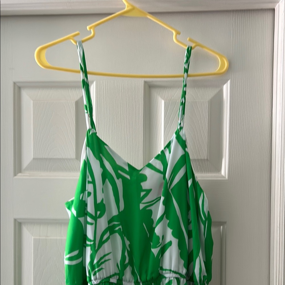 Lilly Pulitzer Tropical Green and White One Piece